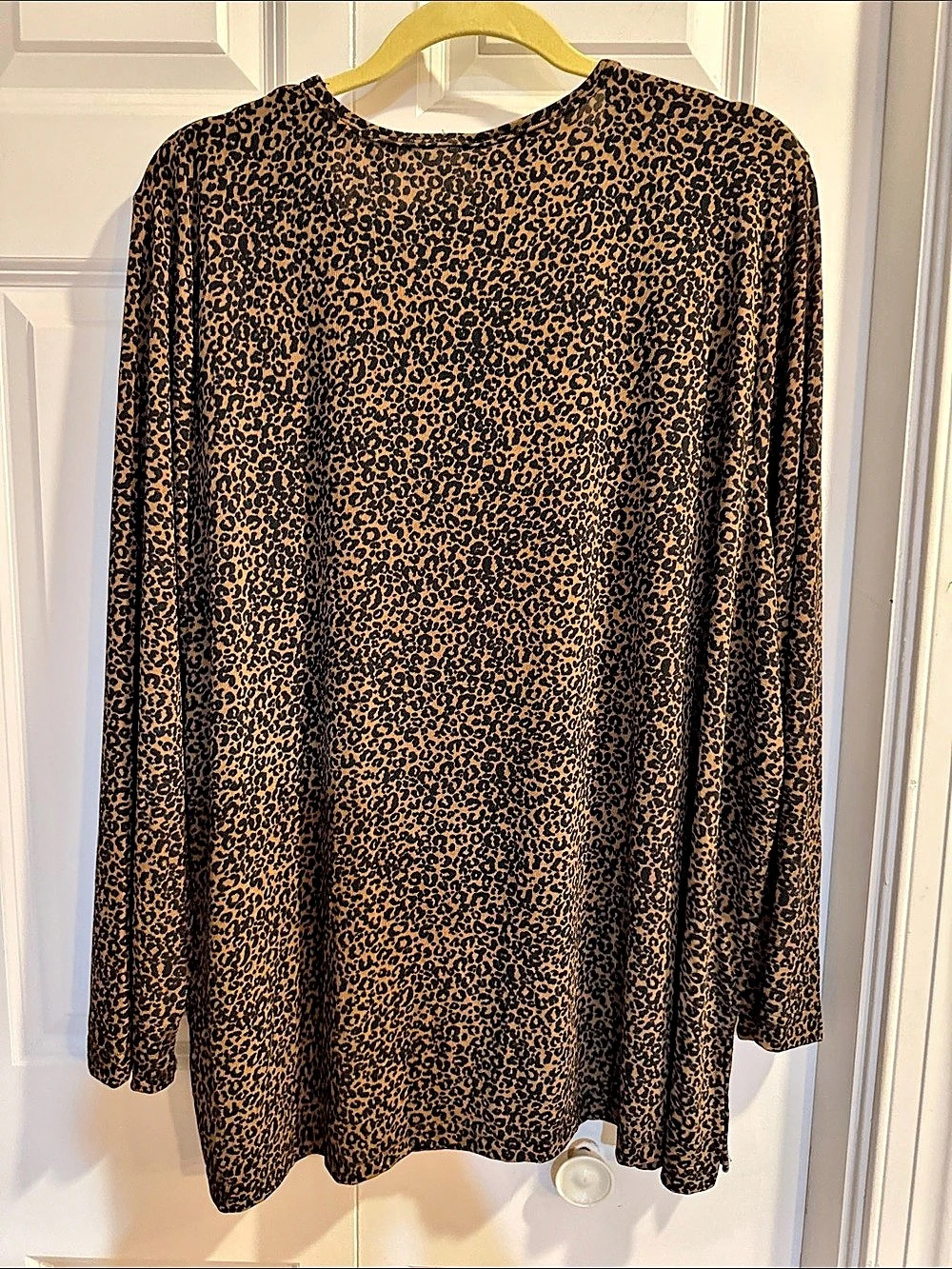 Carolyn Strauss Collection Leopard Print Long Sleeve Size 2X